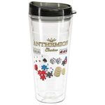 Seabreeze 22 oz Tritan™ Tumbler with Translucent Lid - Clear Black