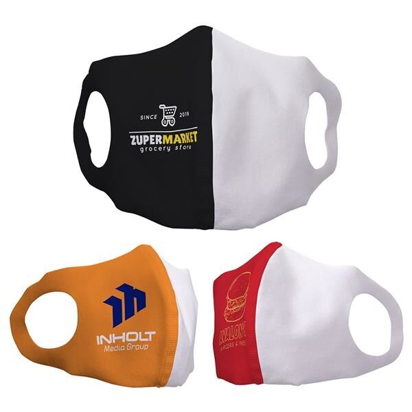 Main Product Image for Marketing Sentinel Polyester Half Dye-Sub Face Mask For Children