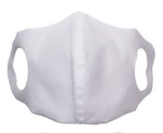 Sentinel Polyester Half Dye-Sub Face Mask for Children - White