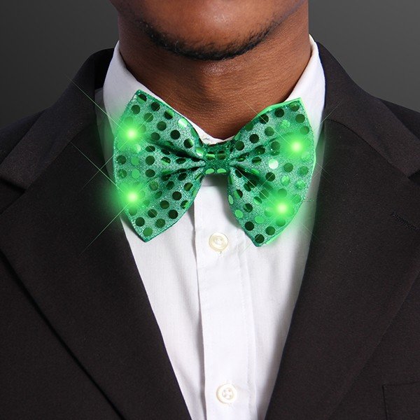 Main Product Image for Bow Tie With Sequins With LEDs