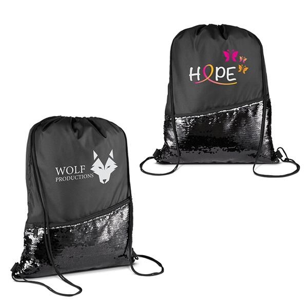 Main Product Image for Promotional Sequin Drawstring Backpack