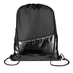 Sequin Drawstring Backpack -  