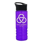 Sergeant2 -24 Oz. Transparent Bottle with Pop-up Sip lid - Violet