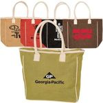 Buy Imprinted Seville Jute/Canvas Tote