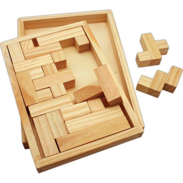 Main Product Image for Promotional Wood Shapes Challenge Puzzle