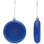 Shatter Resistant Flat Round Ornament - Blue