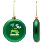 Shatter Resistant Flat Round Ornament - Green