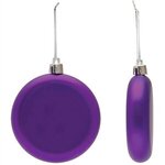 Shatter Resistant Flat Round Ornament - Purple