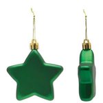 Shatter Resistant Flat Star Ornament - Green
