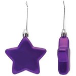 Shatter Resistant Flat Star Ornament - Purple