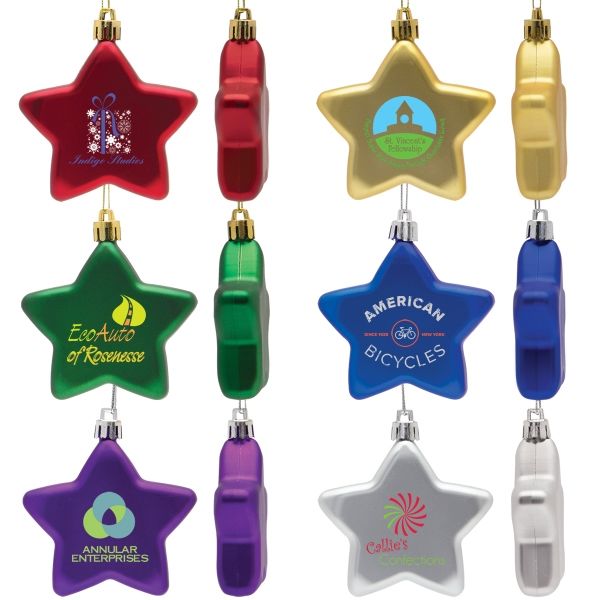 Main Product Image for Personalized Ornament Flat Star Shatter Resistant