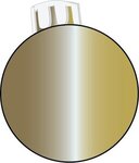 Shatterproof Christmas Ornament - Gold