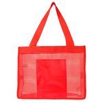 Sheer Striped Tote Bag -  