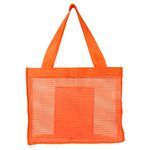 Sheer Striped Tote Bag -  