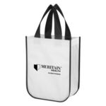 Shiny Non-Woven Shopper Tote Bag -  