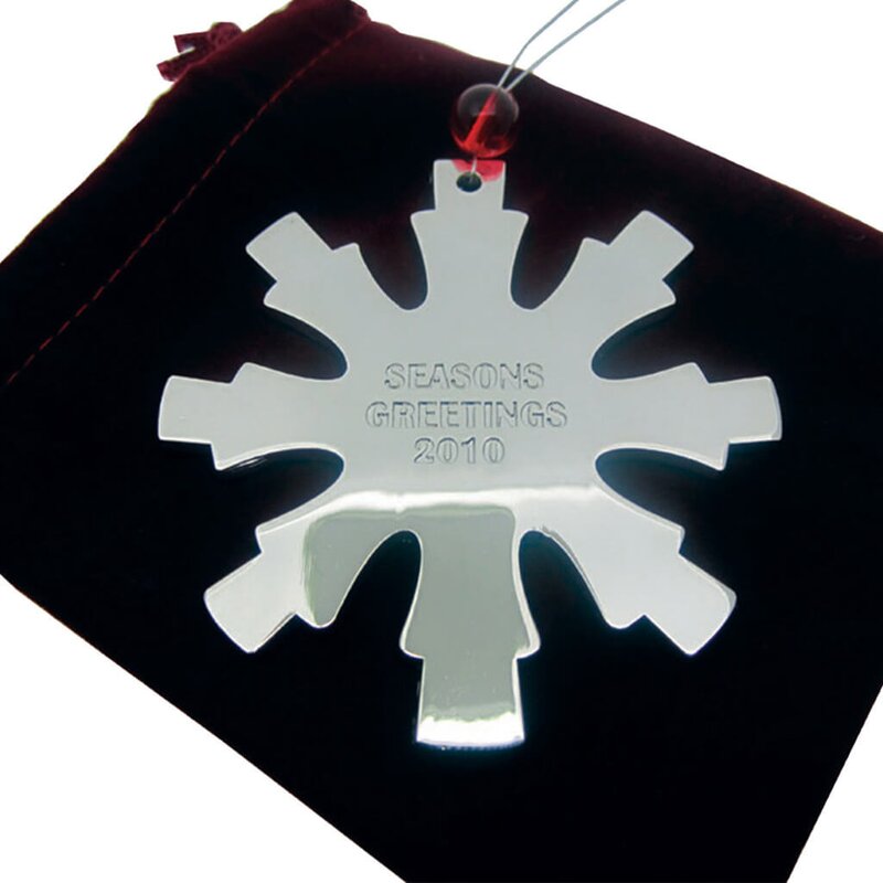 Main Product Image for Promotional Shiny Zinc Cast Ornament - 3" W x 3" H
