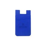 Silicone Dual Pocket Phone Wallet - Blue