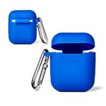 Silicone Earbud Case with Carabiner - Reflex Blue