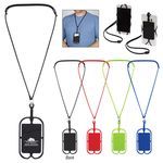 Silicone Lanyard With Phone Holder & Wallet -  