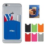Buy Custom Printed Silicone Phone Wallet With Finger Slot