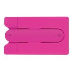 Silicone Phone Wallet with Stand - Pink