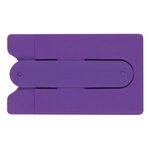 Silicone Phone Wallet with Stand - Purple
