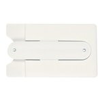 Silicone Phone Wallet with Stand - White