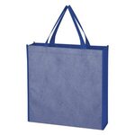 Silver Swirls Non-Woven Tote Bag - Blue