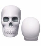 Skull Stress Reliever - Gray/White