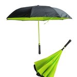 Skyline Two-Tone Inversion Umbrella - Medium Green