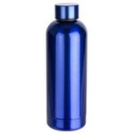 Sleek-Sip 17 oz Vacuum Insulated Stainless Steel Bottle - Metallic Blue