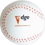 Slow Return Foam Squeezies® Baseball Stress Reliever - White