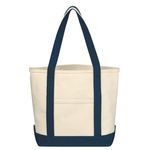 Small Heavy Cotton Canvas Boat Tote Bag -  