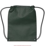 Small Non-Woven Drawstring Backpack - Hunter Green