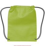 Small Non-Woven Drawstring Backpack - Lime