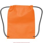 Small Non-Woven Drawstring Backpack - Orange
