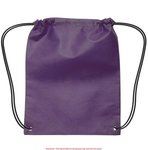 Small Non-Woven Drawstring Backpack - Purple