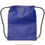 Small Non-Woven Drawstring Backpack - Royal Blue