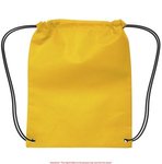 Small Non-Woven Drawstring Backpack - Yellow