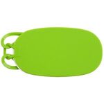 Small Silicone Luggage Tag - Neon Green