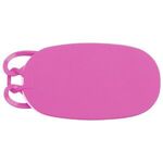 Small Silicone Luggage Tag - Neon Pink