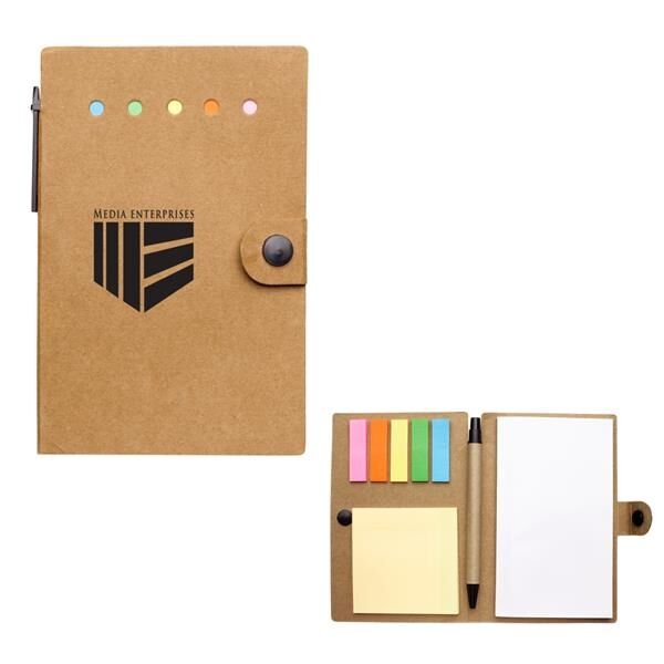 Main Product Image for Custom Printed Small Snap Notebook With Desk Essentials
