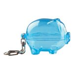 Smash-It Piggy Bank Keychains - Translucent Blue