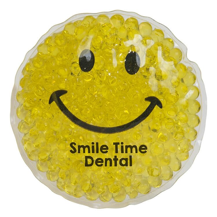 Main Product Image for Promotional Smiley Face Gel Beads Hot/Cold Pack