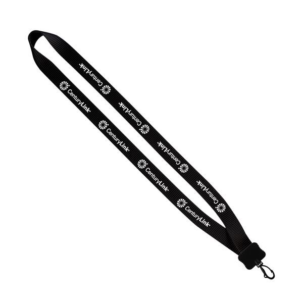 Main Product Image for Custom Printed Nylon Lanyard 3/4 inch with Plastic Clamshell 