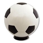 Soccer Ball - Full Size - Heat Transfer Print - White-black