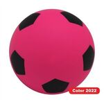Soccer Ball Squeezies® Stress Reliever - Pink-black