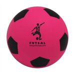 Soccer Ball Squeezies® Stress Reliever - Pink-black