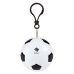 Soccer Fanatic Poncho - White with Black