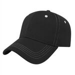 Soft Textured Polyester Mesh Cap - Black